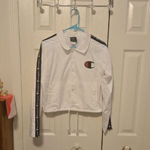 Champion White and Black Athletic Jacket